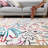 Sportsglyphs II by Katie Merz Dugout Chalk Ivory Baseball Machine Washable Area Rug-1527237493