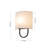 1-Light Coastal Style Fabric Wall Sconce-494042180