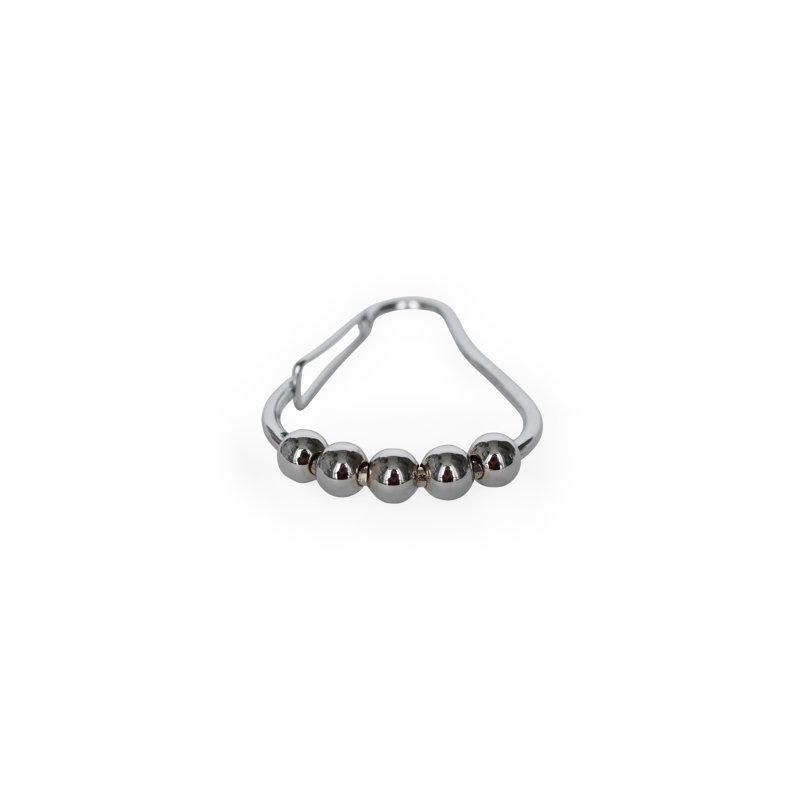 Crochets de rideau de douche Premium Premium, Chrome