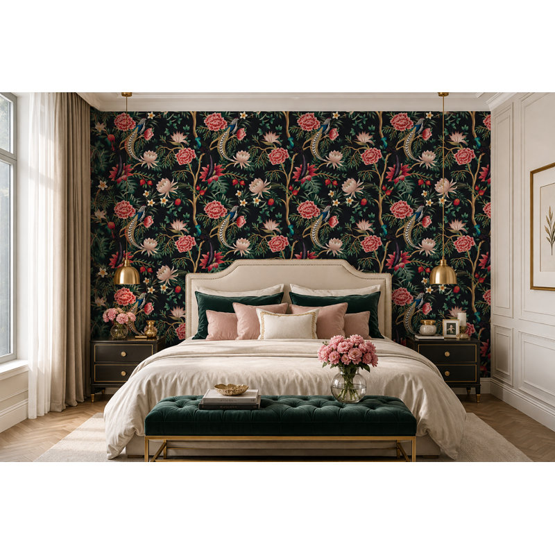 Rouleau de papier peint adhésif L 10 pi x l 24 po Garden Tree, L 10 pi x l 24 po