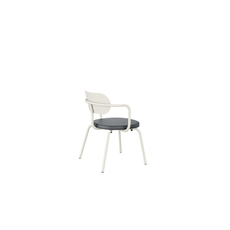 Méridienne d'extérieur Khylia, Gris, Blanc pur