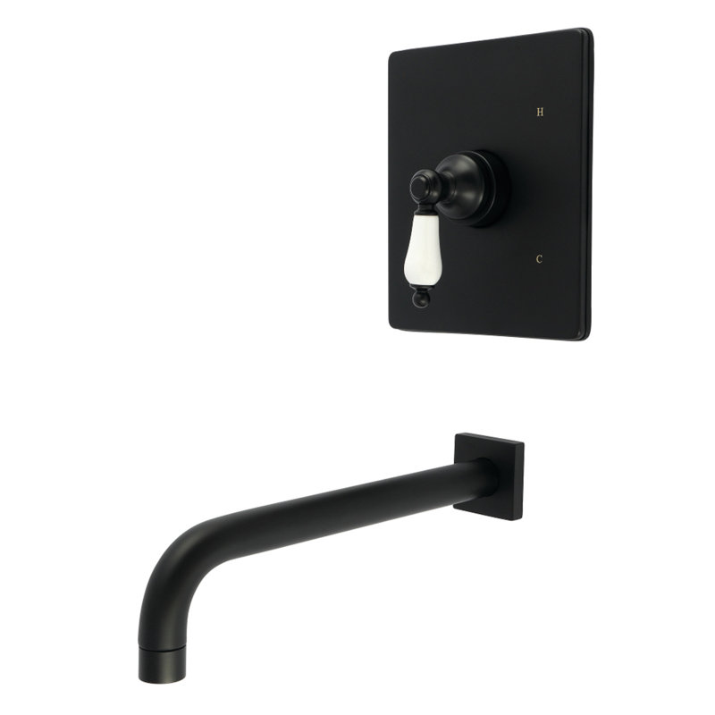 Robinet de baignoire Kingston, Noir mat