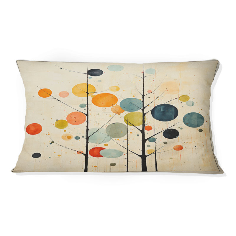 Beige Mid Century Minimalist Masterpiece - Minimalism Printed Throw Pillow