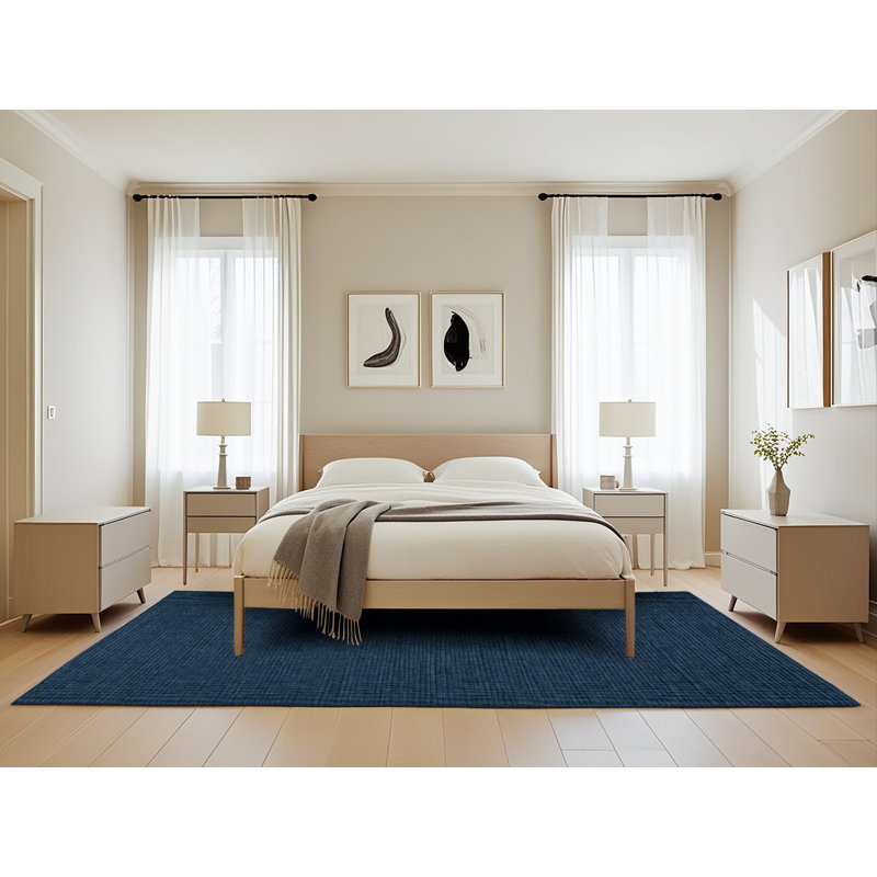 Machine Washable Solid Gray Area Rug, Rectangle 5' x 8'