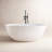 Forma 55'' Freestanding Tub Solid Surface Freestanding Soaking Bathtub-102094217