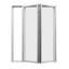 Porte-fenêtre pliante en aluminium blanc à ouverture vers l'extérieur, 80 po H x 72 po L ( 2+ 0 )-119249745