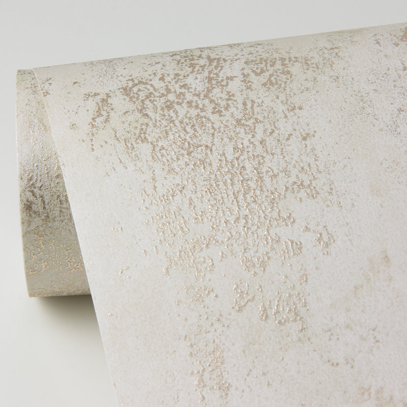 Deimos Abstract Metallic Wallpaper Roll, Beige