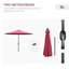 Midwest 295cm Tilt Market Parasol-2100793992