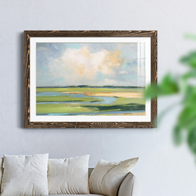 Pastel Horizon II - peinture encadrée