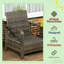 Wicker Table & Chairs,3 Piece Patio Furniture