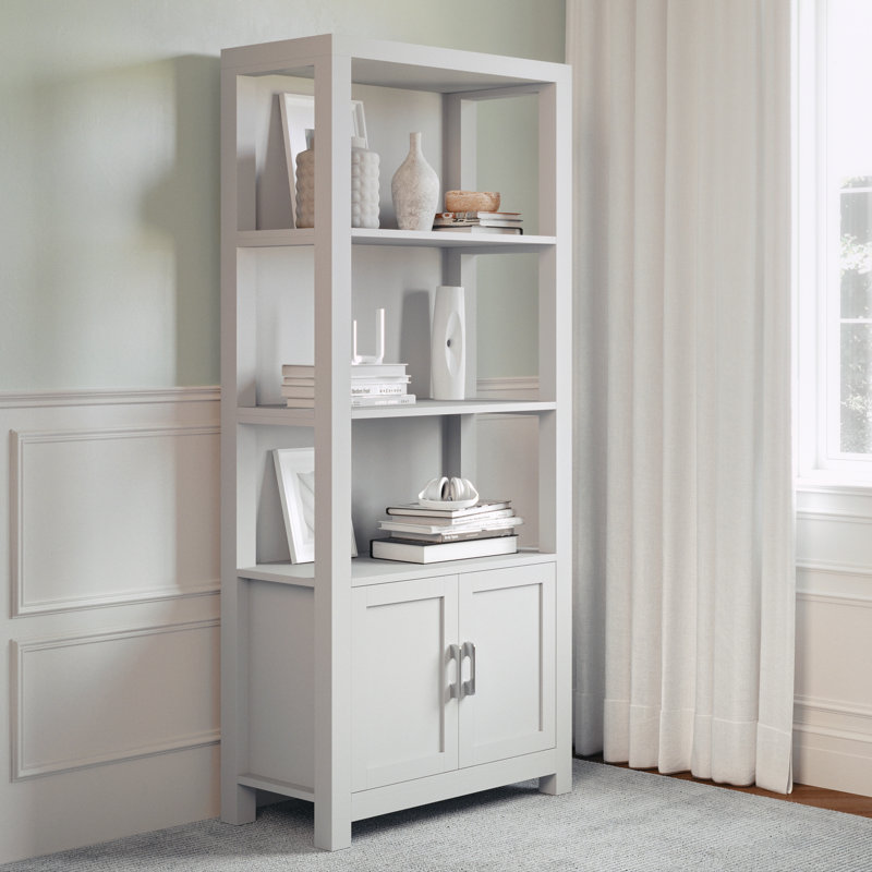 Martha Stewart 68" Shaker Bookcase with Storage Cabinet