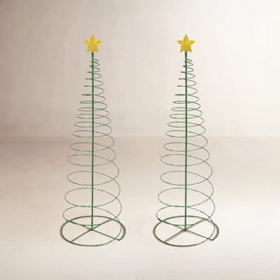 Lighted Christmas Tree Yard Display