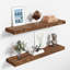 Tablettes flottantes en bois de pin massif 2 pièces Jorgensen pour décoration murale, cuisine, salle de bain, espace de travail, épais-1226905289-1227379627