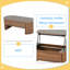 Table basse à plateau relevable massif avec compartiment caché 47,2 po Solid Table-129448737