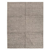 Hand Knotted Wool Area Rug in Grey