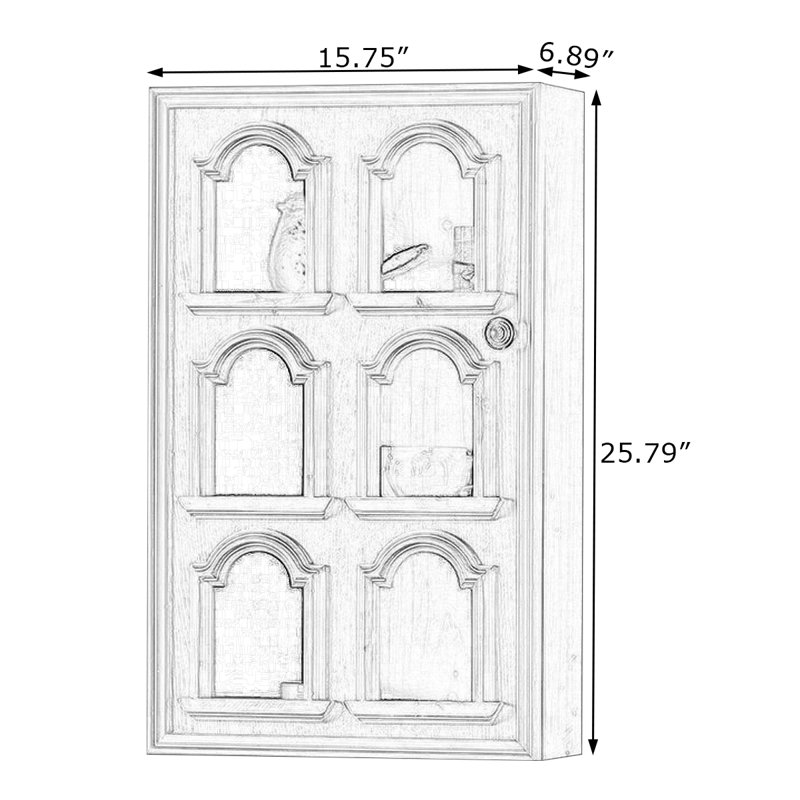 Bois massif + panneau de fibres à densité moyenne fixé au mur 2 tablettes, présentoir à décor moderne pour chambre à coucher, salle de bain, cuisine, salon
