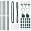 Vidaxl Fence Posts 7 Pcs Diameter32 Mm Galvanised Steel-2099660739-2099660763