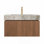 Meuble-lavabo de 30 po avec lavabo, armoire de rangement murale en contreplaqué avec tiroir et porte, comptoir en pierre frittée gris clair et lavabo en céramique