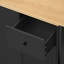 Buffet avec table extensible, 2 portes et 3 tiroirs-129700885