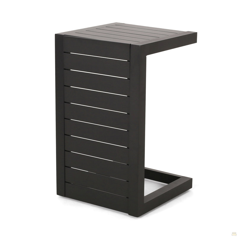 C-Shaped Table, Black