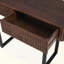 Console en bois massif avec conception cannelée et rangement, idéale pour diverses pièces-1869834437