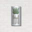 «White Pots on Stands II» par Cindy Jacobs, art mural en métal, 12 po x 24 po-1230902454