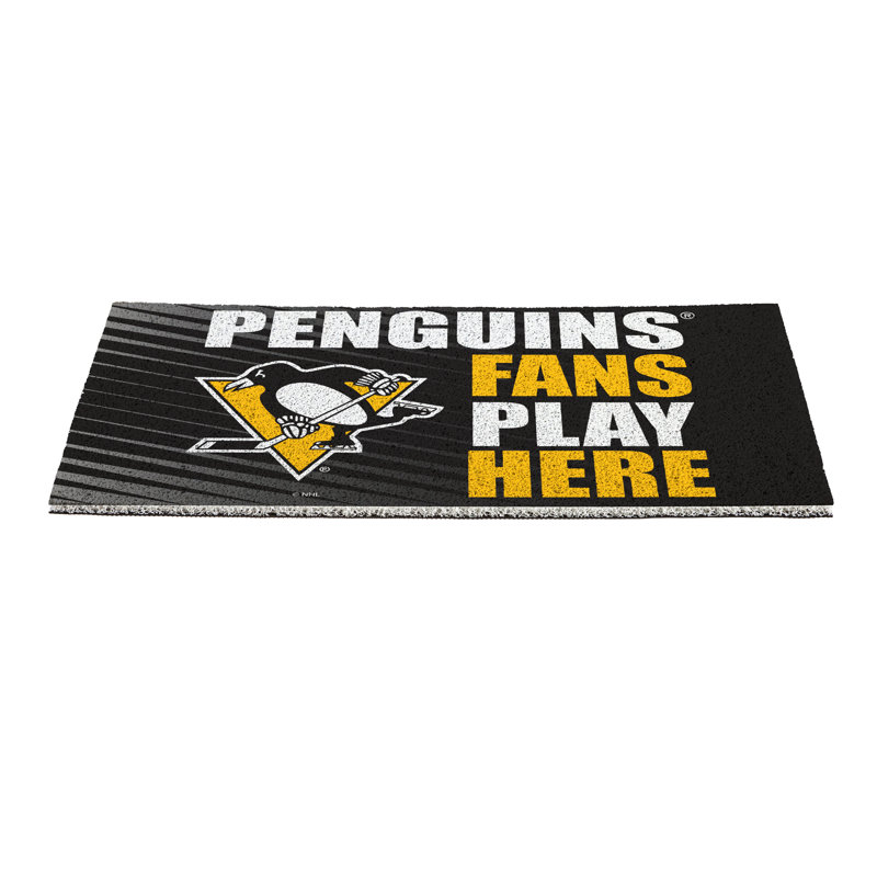 Tapis en PVC Pittsburgh Penguins Fan, 28 po x 16 po