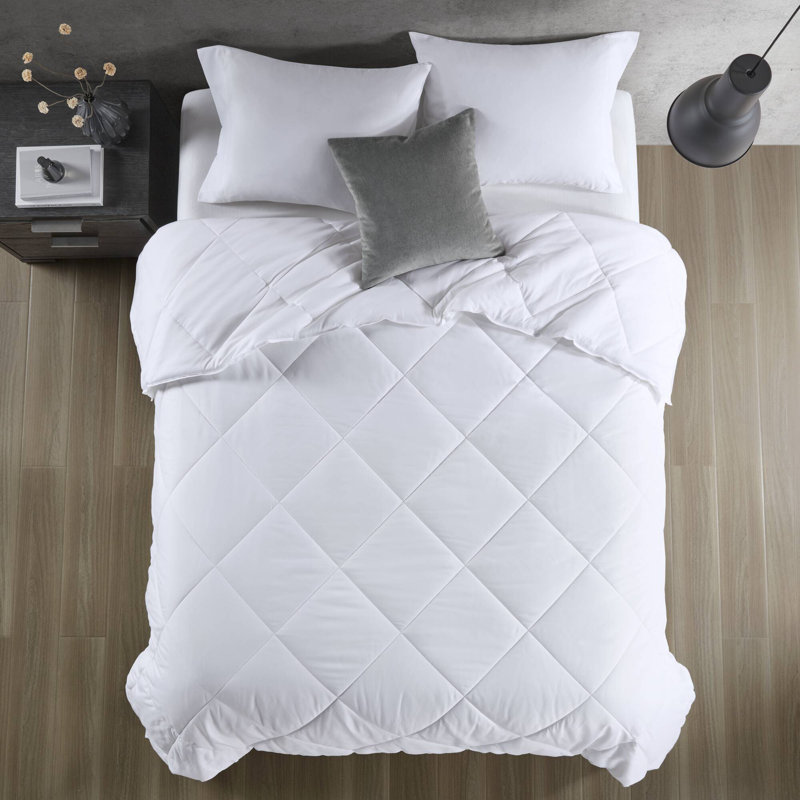 Ensembles de literie surdimensionnés blancs, édredon en duvet synthétique, doux, infroissable pour les lits doubles / grands
