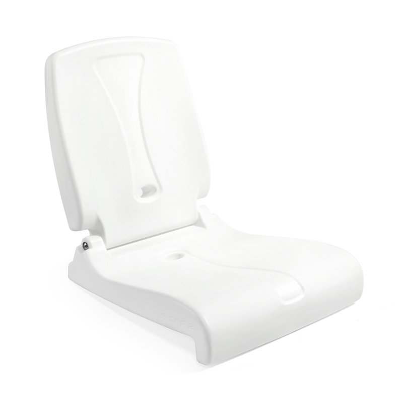 Step2 Flip Seat - Foldable, Portable Seat Stays in Place on Pool Edges, Tailgates, White