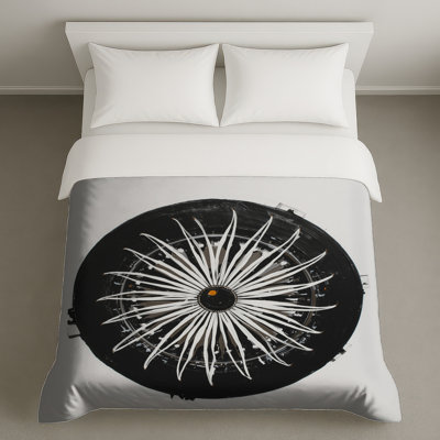 Housses de couette abstraites circulaires monochromes