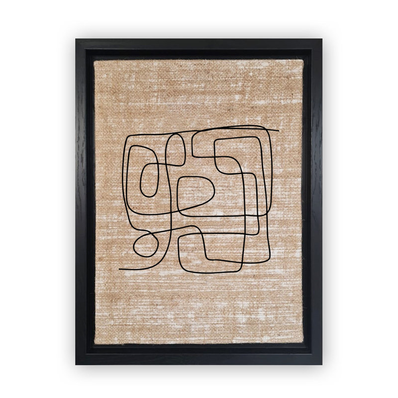 Decorative Canvas Painting, Black