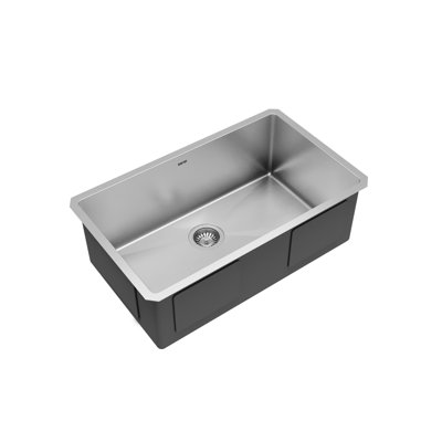 Karran Stainless Steel 30'' X 18'' Single Bowl Undermount Kitchen Sink Kit