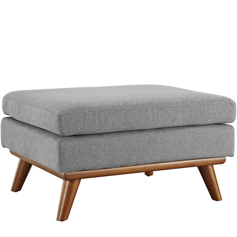 Repose-pieds en tissu Engage de Modway, Velours performance gris