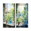 Ensemble de 2 impressions sur toile vertes et bleues-102583125-102583126