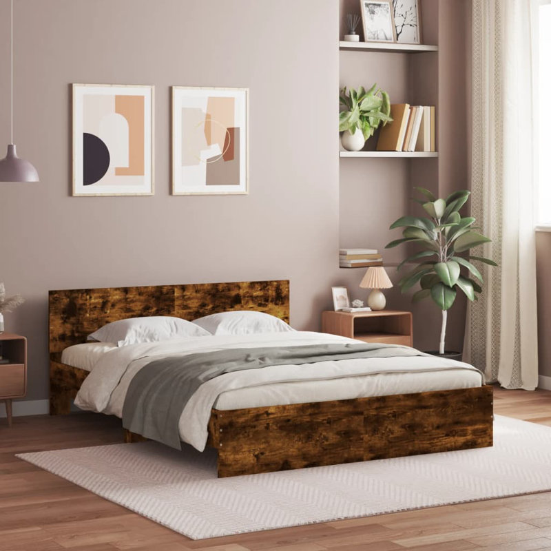 Nobue Bed, Grey Sonoma, King ( 150 x 200 cm)
