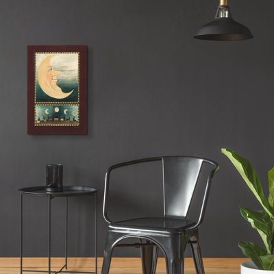 Art mural en verre Winston Porter «Moon» par David Carter