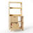 27.6 Inch Wood Grain 2-Drawer Lattice Oties With Shelf