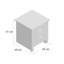 Loretta 45cm W Particle Board / Chipboard Bedside Table-38347763