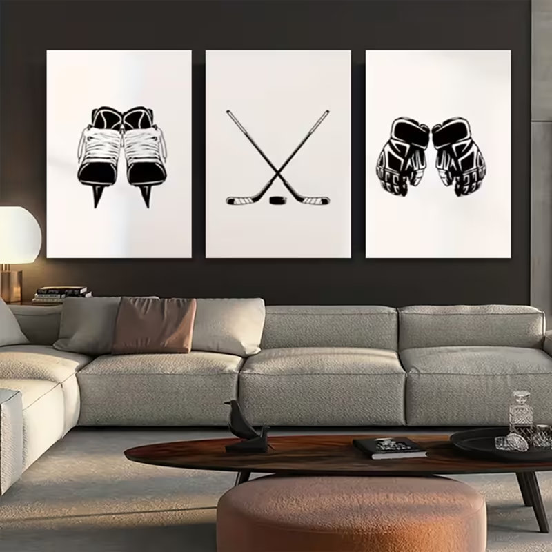 3 Piece Wrapped Canvas Wall Art, 45 cm H x 90 cm W