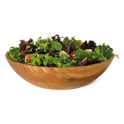 Millwood Pines Hardin Bamboo Salad Bowl