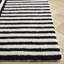 Elsbeth Geometric Hand Tufted Wool/Cotton Area Rug in Ivory/Black-122510004