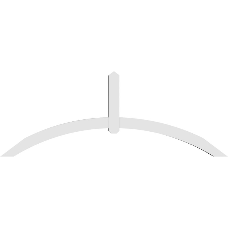 Support pour pignon en PVC Archdale, H 31,5 po x l 84 po (pas: 9/12), P 4 po x F 4 po