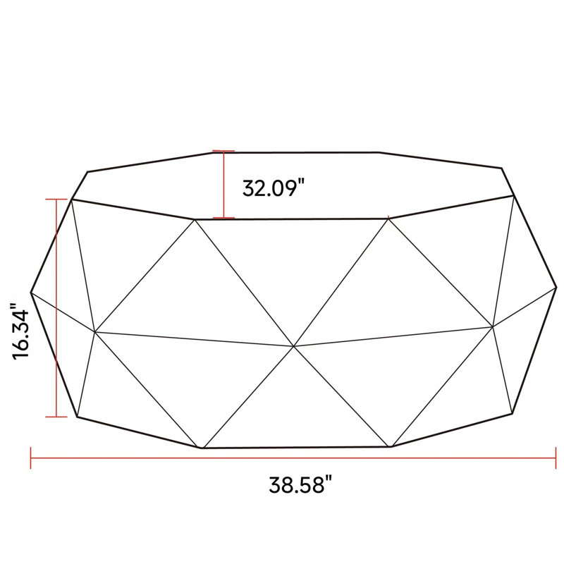Jantjedine Single Coffee Table, Nature