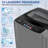 Nina 2.8Cu.Ft Portable Washing Machine With Glass Cover, 20Lbs Capacity Full-Automatic Portable Washer Machine, Washer With 10 Programs & 8 Water Levels For Apartment, Dorms, RV, Champagne Gray-114201685