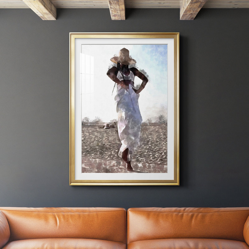 «Her Dance I» par - Impression sur, Cadre doré, H 24,5 po x l 18,5 po x P 1 po