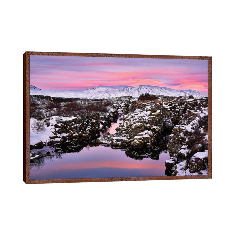 Flosagja Fissure, Thingvellir National Park, Iceland by Panoramic Images - Print on Canvas, 66.04 cm H x 45.72 cm W