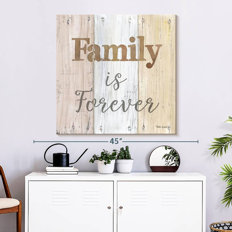Plaque murale Kema Farmhouse Family Forever, H 33 po x l 33 po