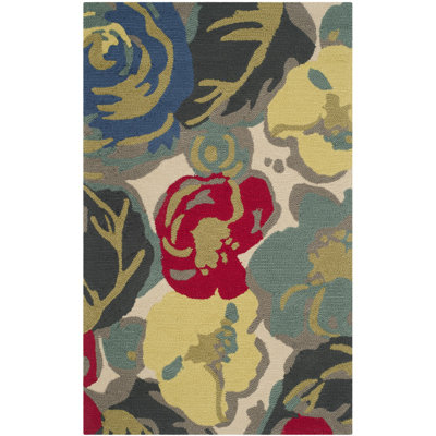 Doyle Hand Hooked Performance Floral Rug