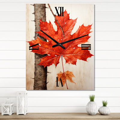 Diamontae - Tree Maple Wall Clock Oversized