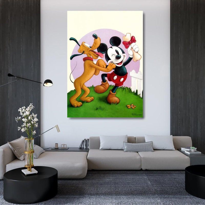 Playful Pluto, 48" H x 34" W
